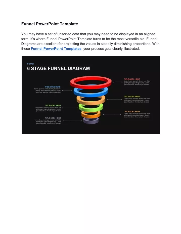 funnel powerpoint template you may have