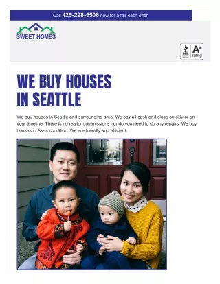 We buy houses Seattle