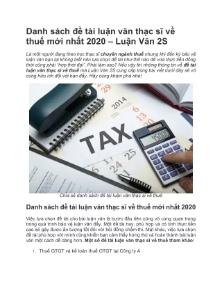 danh s ch t i lu n v n th c s v thu m i nh t 2020