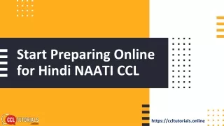 Start Preparing Online for Hindi NAATI CCL