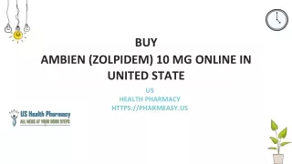 Buy Ambien (Zolpidem) Medicin Online | Uses , Effects, Side Effects , Doses |US Health Pharmacy