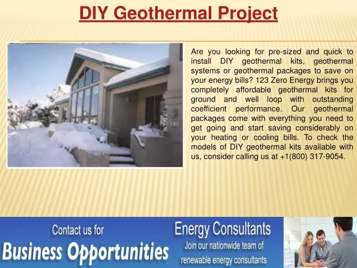 diy geothermal project