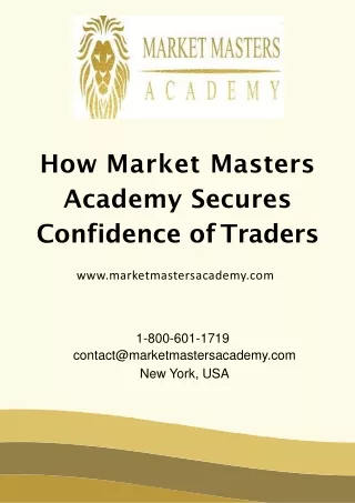 Market Masters Academy and Revolutionizing the Self-Learning Model