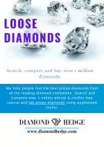 Loose Diamonds by Diamond Hedge - slide 1