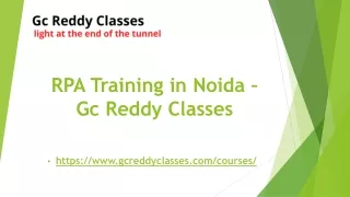 rpa training in noida gc reddy classes