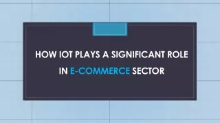 Benefits of IoT in E-commerce Business |IoT App Development Services