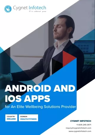 Android and iOS Apps for an Elite Wellbeing Solutions Provider