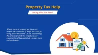 Property Tax Help – Getting What You Need