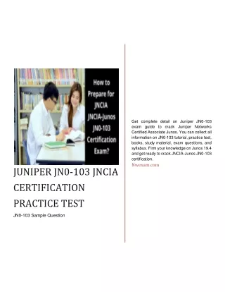 LATEST JUNIPER JN0-103 JNCIA CERTIFICATION PRACTICE TEST