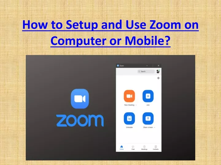 how to setup and use zoom on computer or mobile
