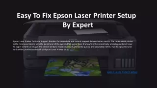 easy to fix epson laser printer setup by expert