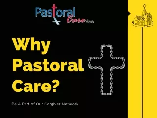 Why Pastoral Care