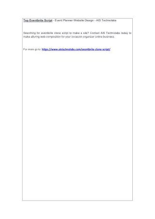 top eventbrite script event planner website