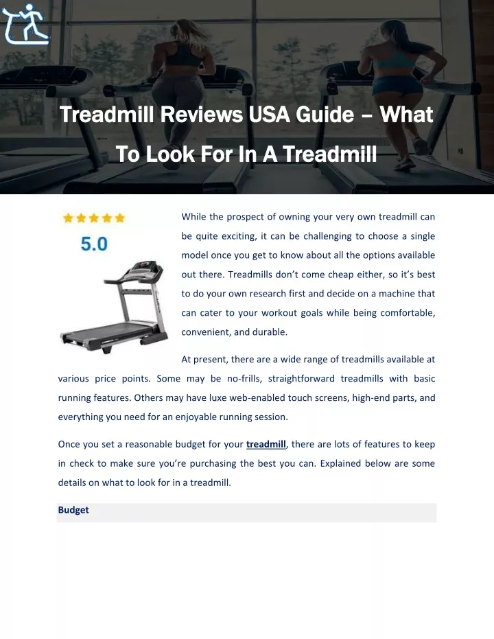 treadmill reviews usa guide treadmill reviews