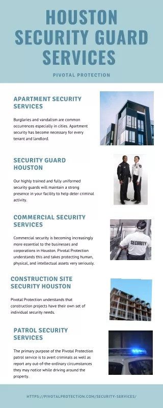 Houston Security Guard Services | Pivotal Protection