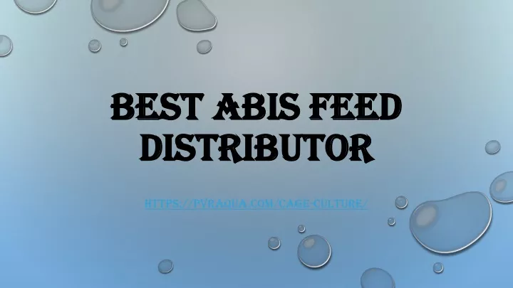 best abis feed distributor