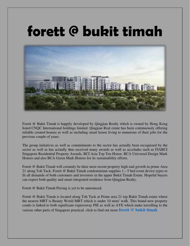 forett @ bukit timah