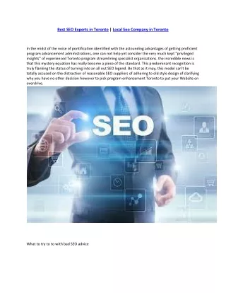 Local Seo Company in Toronto