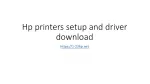 hp printer setup and  driver download - slide 1