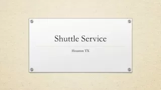 shuttle service