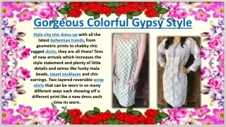 gorgeous colorful gypsy style