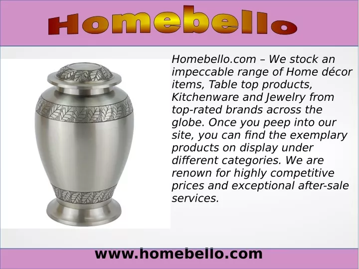 homebello com we stock an impeccable range