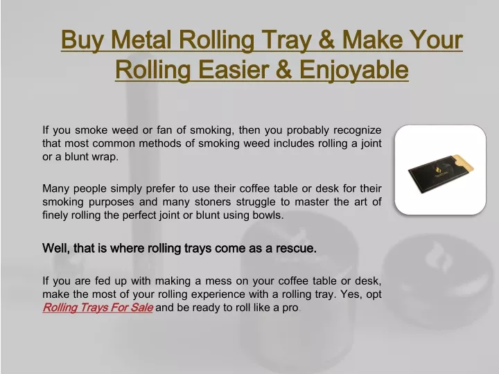buy metal rolling tray make your rolling easier enjoyable