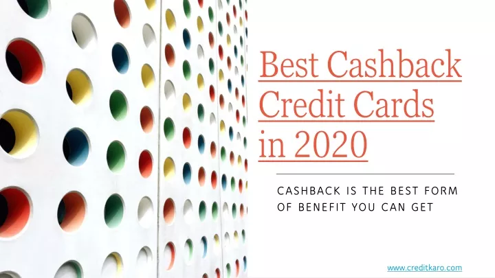 best cashback credit cards in 2020