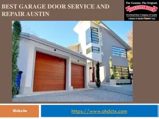 Garage Door Service And Repair Austin