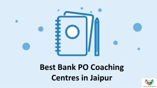 Best Bank PO Coaching Centres in Jaipur