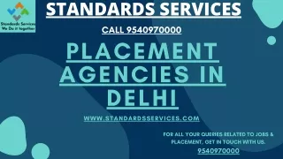 Placement Agencies in Delhi - Standards Services