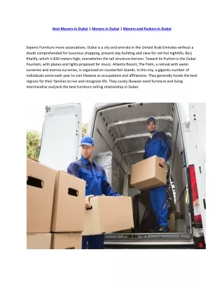 best movers in dubai