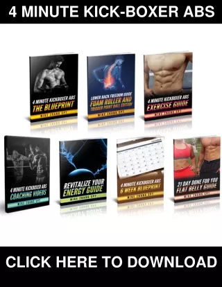4 Minute Kick-Boxer Abs PDF, eBook by Mike Zhang