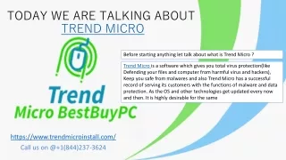 Trend Micro presentation