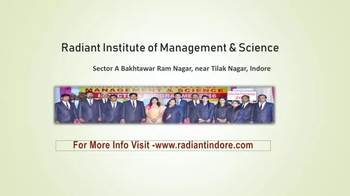 radiant institute of management science