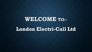 welcome to