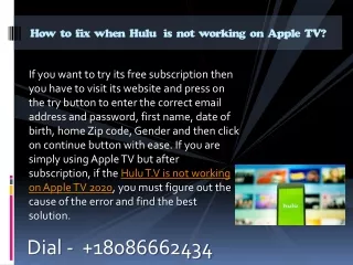 how to fix when hulu is not working on apple tv