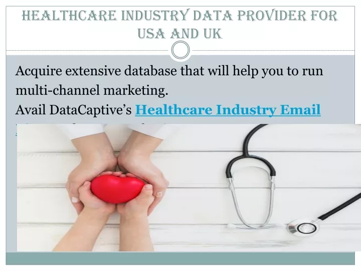 healthcare industry data provider for usa and uk