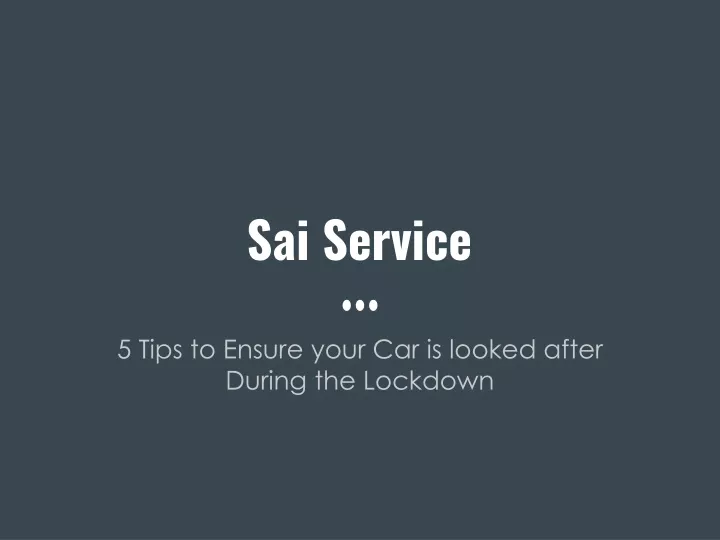 sai service