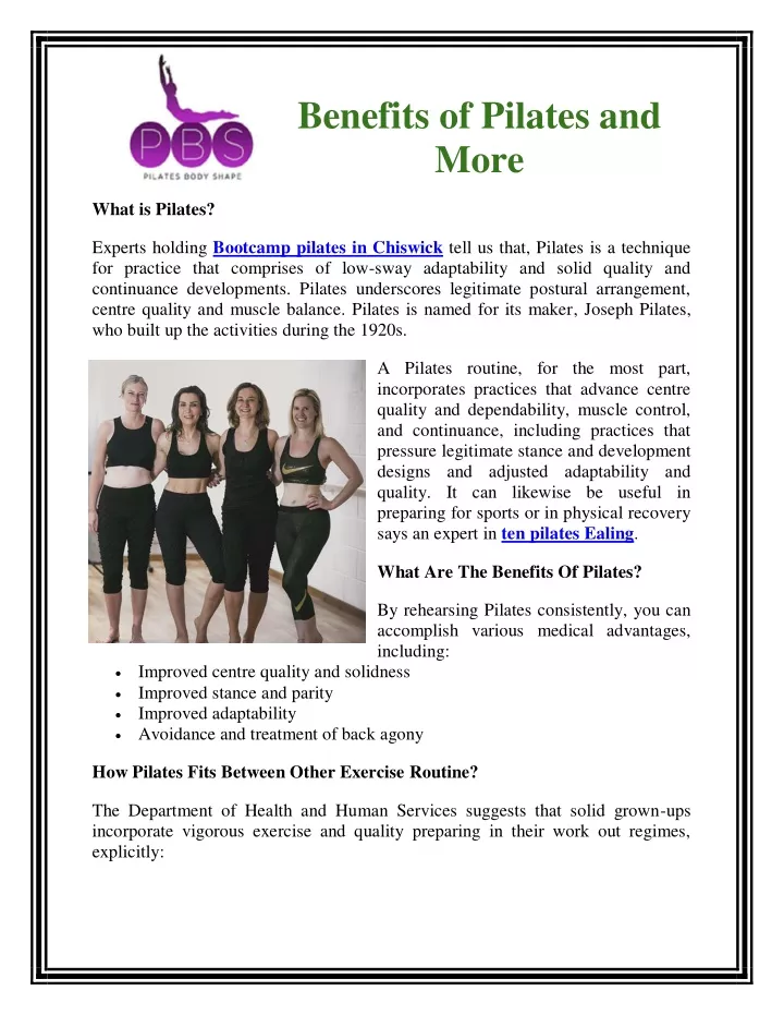 benefits of pilates and more