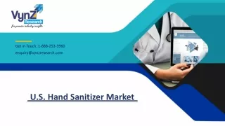 U.S. Hand Sanitizer Market – Analysis and Forecast (2019-2025)