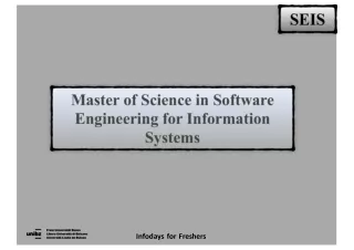MSc in Software Engineering for information systems