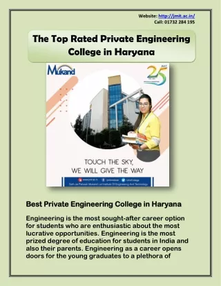 Best Private Engineering College in Haryana