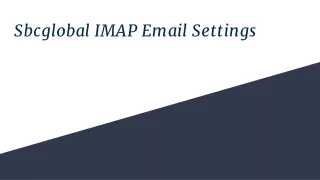 sbcglobal imap email settings