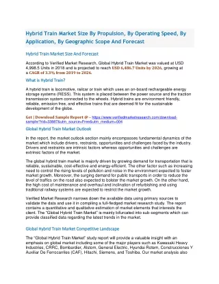 hybrid train market size by propulsion