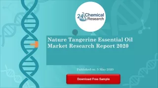 nature tangerine essential oil market research