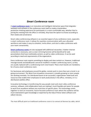 smart conference room