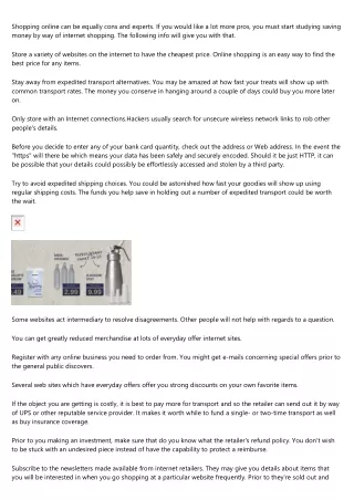shopping online can be equally cons and experts