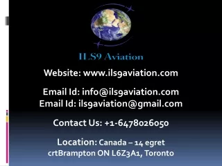 ILS9 Aviation Best Flying Academy in India