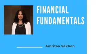 Amritaa Sekhon | Financial Fundamentals